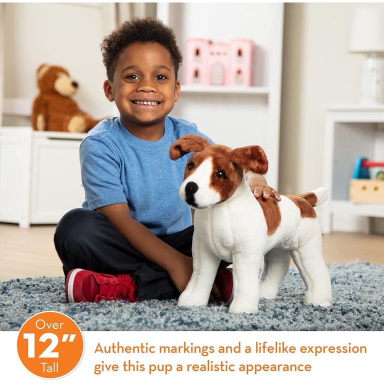 Melissa & Doug Giant Jack Russell Terrier - Lifelike Stuffed