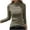 Army Green, variant on HAiming Velvet Tops for Women Solid Turtleneck Long Sleeve Shirts Winter Soft Warm Casual Pullover Basic Velour Blouse