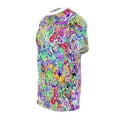thumbnail image 5 of Colorful Abstract Paint Splatter "All Over Print" Unisex Cut & Sew T-Shirt, 5 of 7