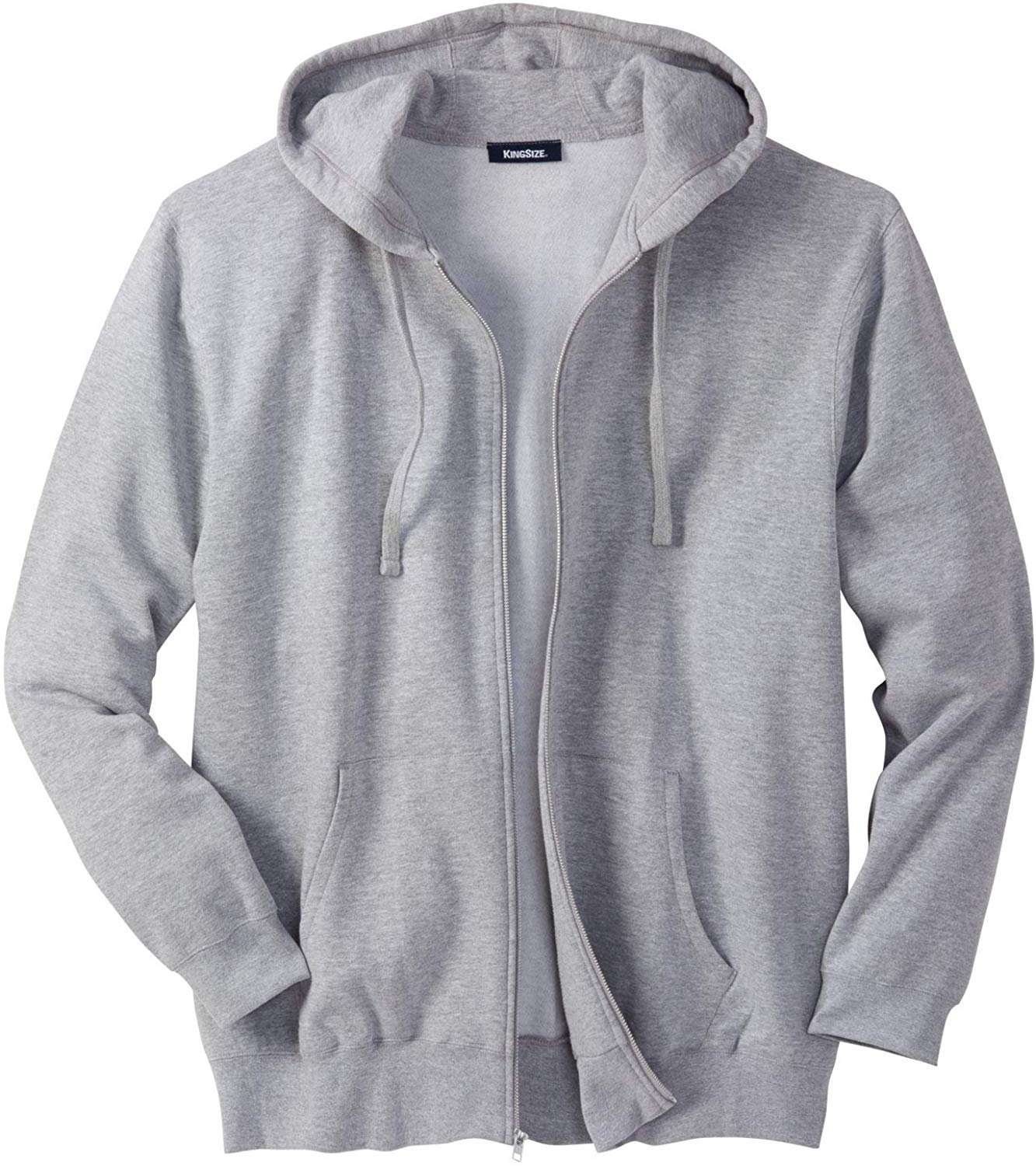 KingSize Men's Big & Tall Fleece ZipFront Hoodie Fleece Jacket