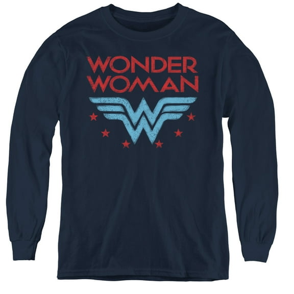 Wonder Woman - Wonder Stars - Youth Long Sleeve Shirt - X-Large