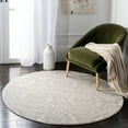 thumbnail image 2 of SAFAVIEH Princeton Carbrey Damask Area Rug, Grey/Beige, 5' x 5' Round, 2 of 8