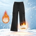 thumbnail image 4 of Auralook Women's Fleece Lined Yoga Pants with Pockets Soft High Waist Flare Leggings Winter Warm Pants, 4 of 6
