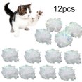 thumbnail image 1 of Flmtop 12Pcs Pet Cat Dog Ring Paper Crinkle Ball Playing Interactive Sound Chew Toys Candy Color, 1 of 8
