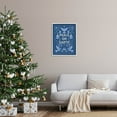 thumbnail image 2 of Peace On Earth Blue Doves Holiday Graphic Art White Framed Art Print Wall Art, 2 of 7