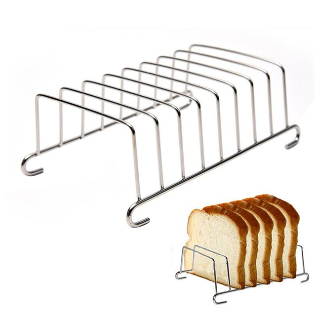Chendee Grille de Refroidissement pour Pain en Acier Inoxydable Portable Outil de Friteuse à Air Chaud Support de Cuisine Maison