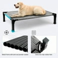 thumbnail image 5 of NTGFU Cooling Elevated Dog Bed, Raised Dog Bed with Washable Breathable Mesh and Metal Frame, Portable Dog Cot Bed with No-Slip Feet for Outdoor and Indoor Use,Black Silver-35'' x 25'' x 7.5'', 5 of 7