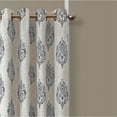 thumbnail image 3 of Elrene Navara Medallion Room Darkening Window Curtain Grey 52" W X 84" L 84 Inches, 3 of 5