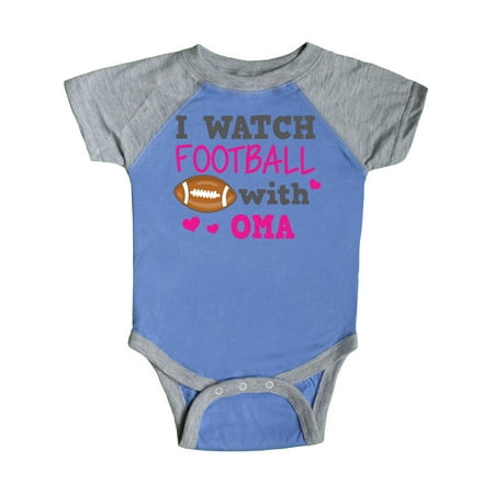 

Inktastic I Watch Football with My Oma Gift Baby Girl Bodysuit