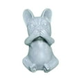 thumbnail image 3 of Estatua de Francés, estatua de perro, obra de arte, escultura de perro lindo de resina, adornos para patio, jardín, decoración del hogar , No hablar No hablar, 3 of 8