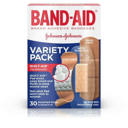 Elastoplast Elastic Adhesive Bandage - Band-Aid Brand Active Lifestyles Adhesive Bandage Variety Pack, 30 ct