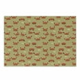 thumbnail image 1 of Crabs Cutting Board, Playful Sea Animals on a Sandy Beach with Shells Design Fauna, Decorative Tempered Glass Cutting and Serving Board, Small Size, Pale Brown Orange, by Ambesonne, 1 of 1