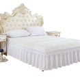 thumbnail image 1 of Herwey Elastic Bed Skirt, Elastic Bed Ruffle,Elastic Polyester Bed Skirt Ruffle Easy Fit Spread Cover Valance, 1 of 8
