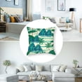 thumbnail image 5 of Acheng Palm Leaves with Lush Branches and Leaves Tropical Jungle Palm Leaves Short Plush Pillowcase Set of 2 White, 5 of 7