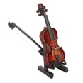 thumbnail image 2 of Mini instrumento musical de violín en miniatura de madera de 8cm para decoración del hogar y la Oficina regalo de cumpleaños, 2 of 12