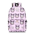 thumbnail image 1 of Mochila Kawaii Kuromi de gran capacidad impermeable, bolsa cuadrada de Cinnamorol, bolsa de cosplay de Anime, bolsa de viaje, regalo para estudiantes y niñas GYM unisex, 1 of 2