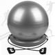 thumbnail image 3 of Base de soporte para pelota de aro de estabilidad inflable para silla de yoga y pilates Gris, 3 of 6