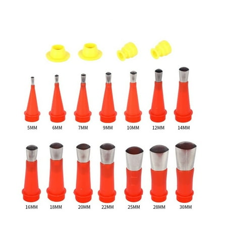 

18Pcs Stainless Steel Caulk Nozzle Applicator Finisher Sealant Finishing Tool