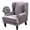 Silver Grey, variant on Wing Chair Slipcover Velvet Covers 2 Pieces Arm Chair Furniture Sofa SlipCovers for Living Room Bedroom (Dark Grey)