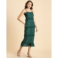thumbnail image 2 of Moomaya Printed Georgette Sleeveless Bodycon Dress - Elegant Evening Dress, 2 of 9