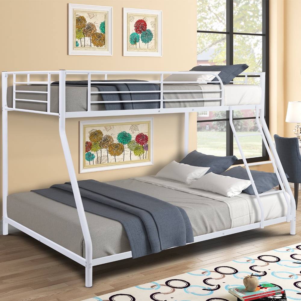Bunk Bed for Kids&Teens, BTMWAY Heavyduty TwinOverFull Bunk Bed