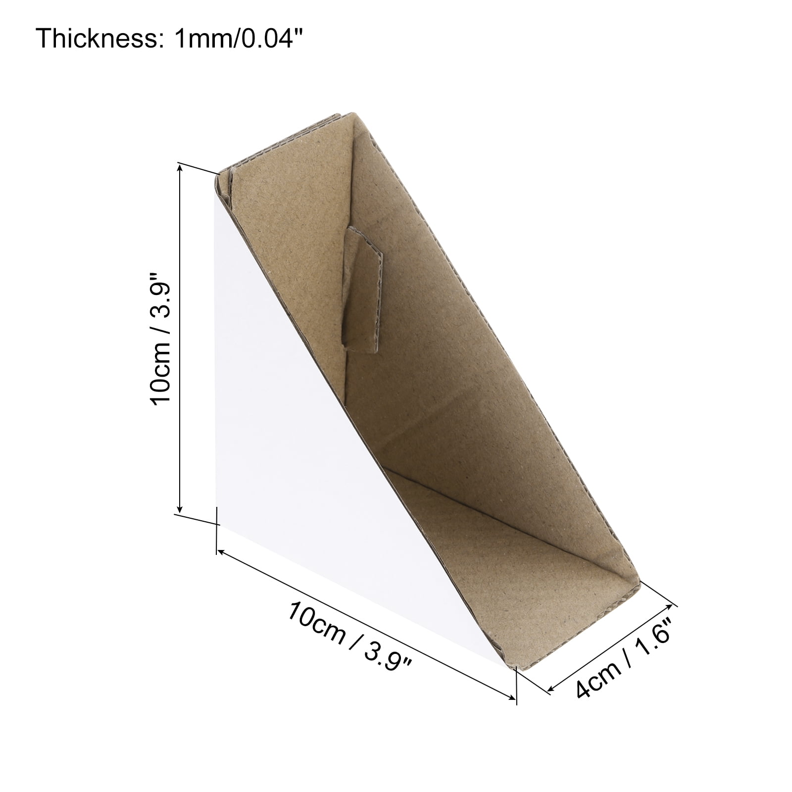 Uxcell Adjustable Cardboard Corner Protector, Cardboard Edges Protector 10x10x4cm for Packing, Shipping Pack of 60 White