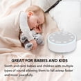 thumbnail image 4 of Máquina de ruido blanco, máquina de ruido con luz nocturna para niños y adultos, ruido blanco para bebés, 3 ajustes de temporizador, 6 sonidos, recargable por USB, 4 of 5