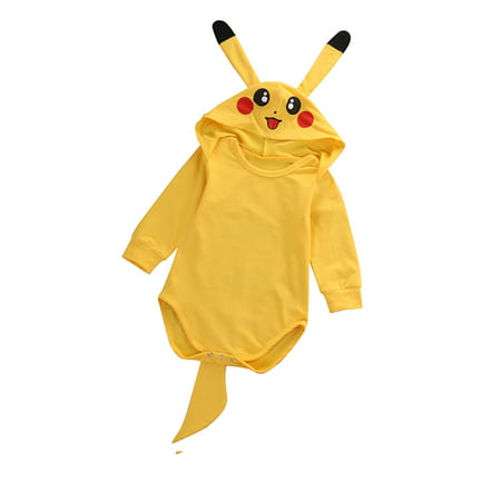 Cute Pokemon Go Pikachu Toddler Baby Girl Boy Romper Jumpsuit Costume