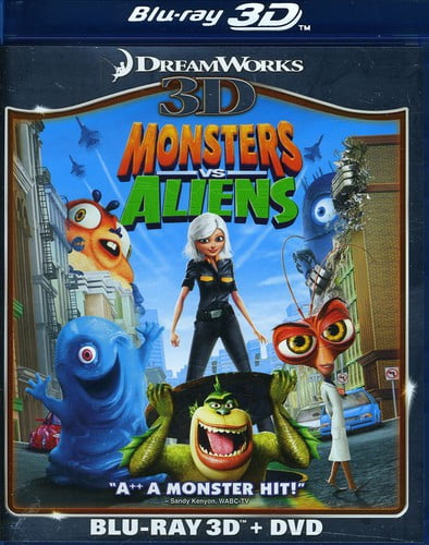 Monsters vs. Aliens (Blu-ray + DVD) - Walmart.com - Walmart.com