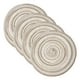 thumbnail image 1 of Uxcell 4 Pcs Manteles Individuales Redondos Tejidos, Mantel Lavable de 7 Pulgadas Resistente al Calor Decorativo para Mesa de Comedor Encimera, Gris Gradiente, 1 of 7