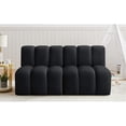thumbnail image 2 of Meridian Furniture Arc Black Velvet Modular Sectional, 2 of 8
