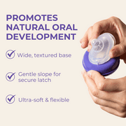 Lansinoh NaturalWave Baby Bottle Nipples, Slow Flow, 0m+, 2 Count