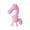 Pink A, variant on Keychain Pendant 3D Cartoon Horse Design Key Chain with Metal Ring Multifunctional Keychain Gift Accessory