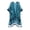 (Aquamarine), variant on -Bohemian Burnt Plush Velvet Kimono Women's long Tassel Beach Cover-up Holiday Casual Cardigan Shawl (Burgundy)