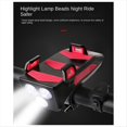 thumbnail image 1 of Soporte para Teléfono Móvil con Luz para Bicicleta de 2000 MAh, Soporte para Teléfono Móvil con Luz Delantera para Bicicleta, Batería Externa, Altavoz, Luz Negra, 1 of 5