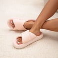 thumbnail image 2 of BERANMEY Women’s Corduroy Memory Foam Slippers Open Toe Slip-On Slippers for Womens with Cushioned Thick Sole Crossband Soft House Slippers & Bedroom Shoes (Gift-Ready), 2 of 7