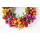 thumbnail image 3 of 2021 nueva guirnalda de primavera decoración de puerta de aldaba guirnalda cifrada mejorada: rojo amarillo y morado el diámetro de la parte más ancha del producto terminado es ANGGREK Otros, 3 of 8