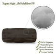 thumbnail image 5 of Chocolate Velvet Round Bolster Pillow 18.5 x 8, 5 of 5