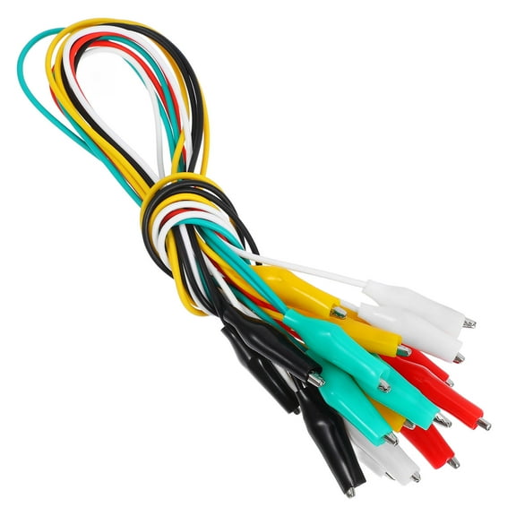 Alligator Clips Test Leads with Wires Double End Electrical Components for Industrial Use 10pcs 5