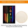 thumbnail image 3 of Gay Pride Garden Flag 12x18 Inch Rainbow LGBT Yard Flags Double Sided Vertical Burlap Flag for Lesbian LGBTQ Outdoor Decorations, 3 of 6