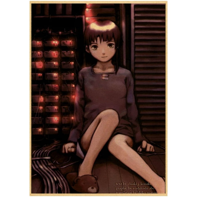 serial experiments lain Poster Anime Wall Art Home Decorative Painting Children's Room Decor Wall Sticker