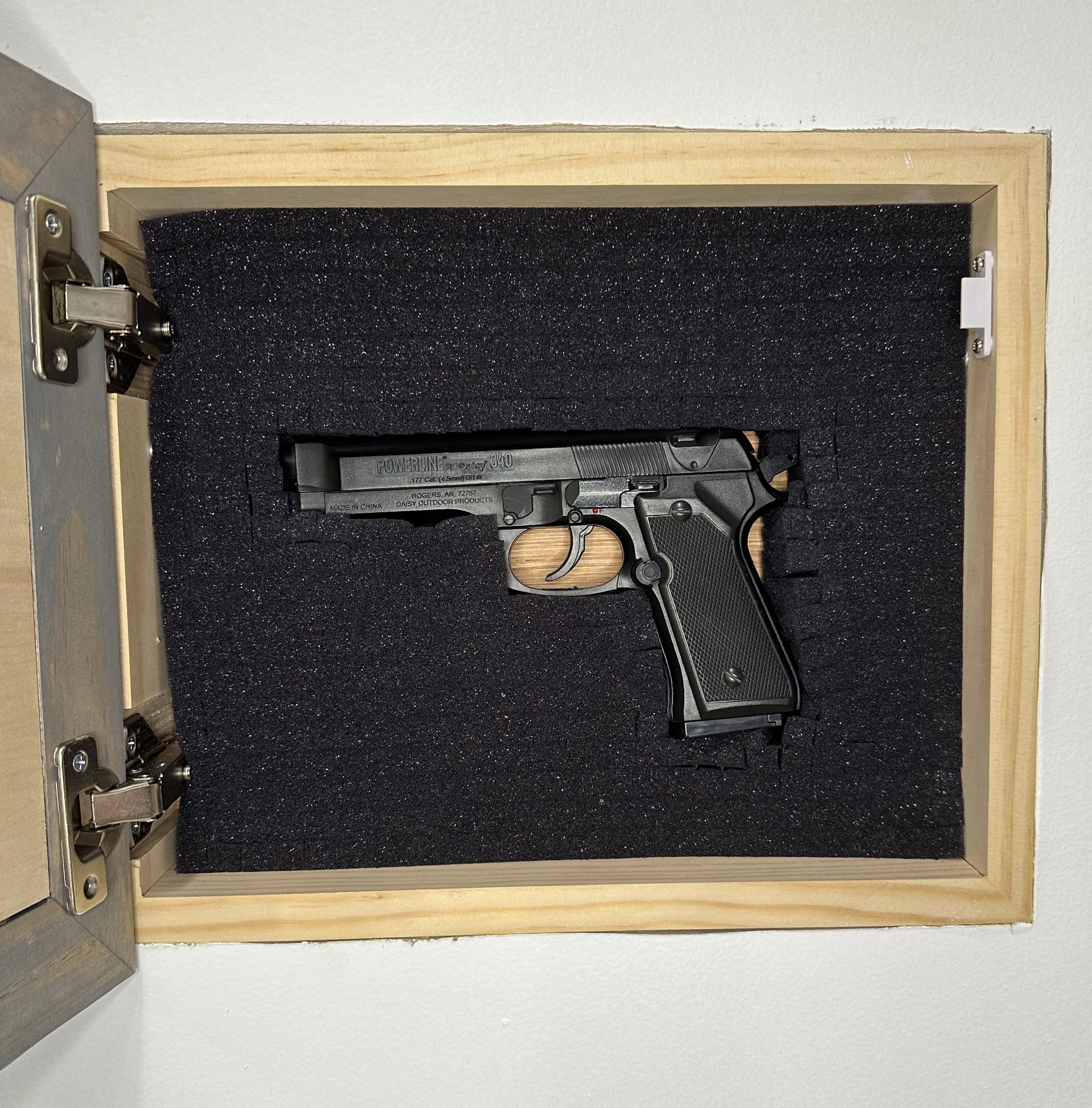 Concealed Gun Storage Cabinet - Always Kiss Me Goodnight Wall Decor Hidden Gun Cabinet by Bellewood Designs