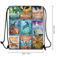 thumbnail image 3 of Dragon Wings Of Fire Drawstring Bag Gym Bag Water Resistant Sackpack Sports Beach Backpack for Men Women, 3 of 7