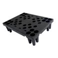 thumbnail image 4 of Base de almacenamiento para suelo tipo palé, impermeable, apilable, 40x30x10 cm, multifuncional. Negro, 4 of 9