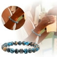 thumbnail image 2 of Natural Stone Bracelet for Men and Women Anxiety Beaded Jewelry with - Design Outdoor Travel Unisex Gemstone Beads Handmade Stress Yoga Bracelet, 2 of 6