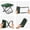 Green, variant on 2-in-1 Collapsible Camping Stool & Sling Bag / 220LB Load Capacity Folding Portable Fishing Stool/Collapsible Stool for Camping, Hiking, Fishing, Gardening & Beach Outdoor Activities
