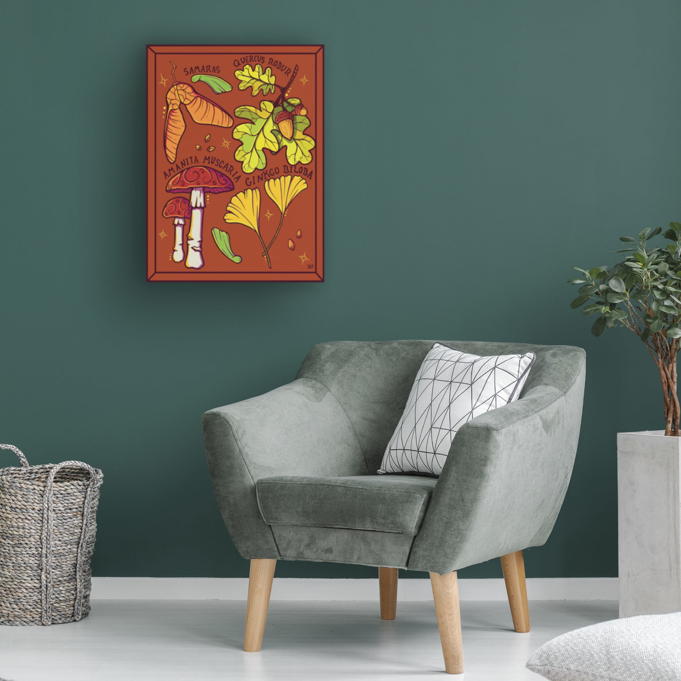 Canvas Wall Art - Rachel Feirman 'Forest Study' Wall Art for Living Room, Bedroom, or Office Décor by Trademark Fine Art - 35 x 47 Inches