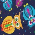 thumbnail image 4 of Coolnut Halloween Color Owl Bath Curtain Rugs Sets 2 Pcs, Bathroom Theme Set with Shower Curtain and Non-Slip Carpet, 60x72in + 23.6x15.7in, 4 of 7