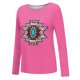 thumbnail image 5 of Camiseta de moda sexy informal para mujer, blusa estampada de manga larga con cuello redondo y fruncido Pompotops FGAJ7279, 5 of 5