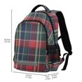 thumbnail image 2 of FORMRS Unisex Backpack Elementary School Travel Bookbag with Reflective Stripes, Warm Tartan Mosaic, 2 of 7